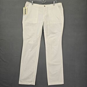 Mountain Khakis White Pants NEW $79 Stretch Chino Straight Classic Women Size 14